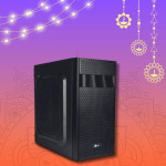 iball Elite with SMPS Micro ATX Cabinet  (Black)